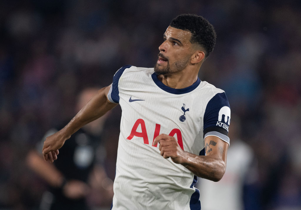 Dominic Solanke playing for Tottenham
