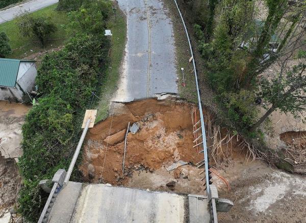 The aftermath of Hurricane Helene in North Carolina