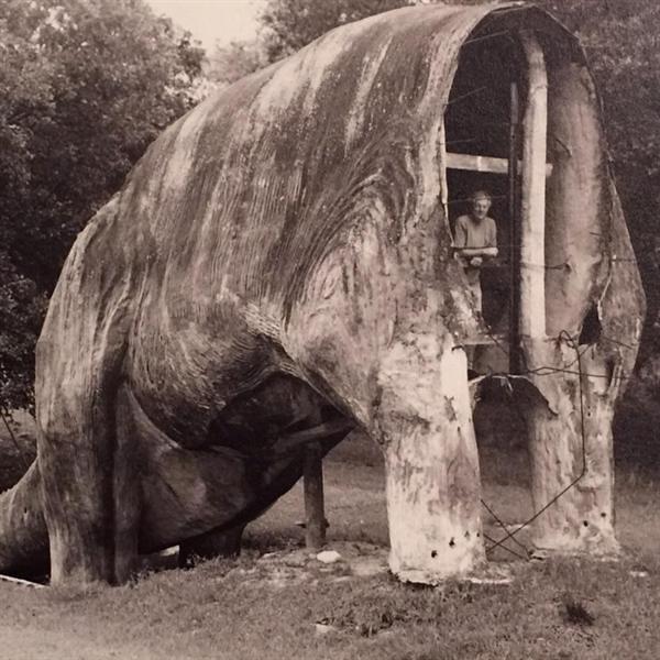 August Herwede in his Dinosaur