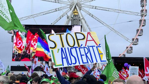 Belgium EU Austerity Protests